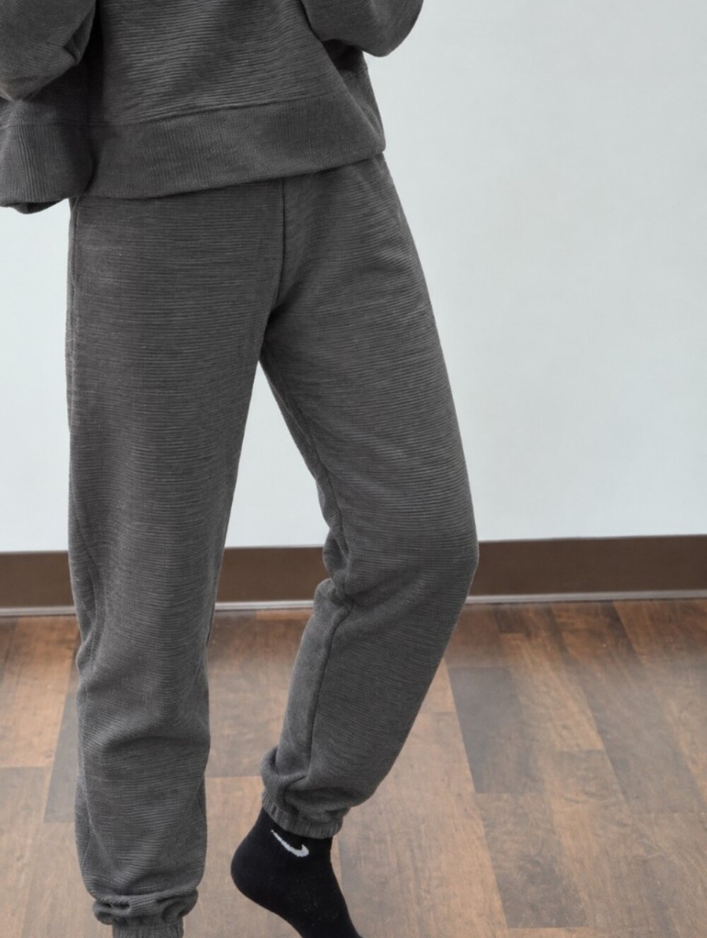 Na Nin Franklin Rippled Cotton Sweatpants Ribbed